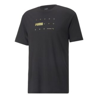 Camiseta con estampado metalizado “Negra”