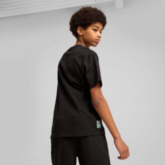 Camiseta con estampado relajado integral para niños grandes de HOOPS x TMNT