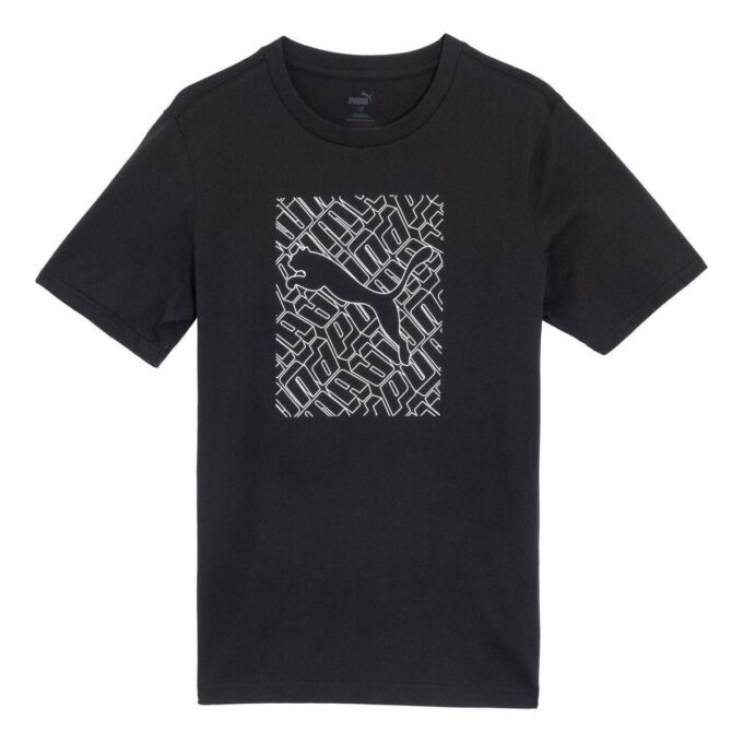 Camiseta con gráficos de gato “Negra”