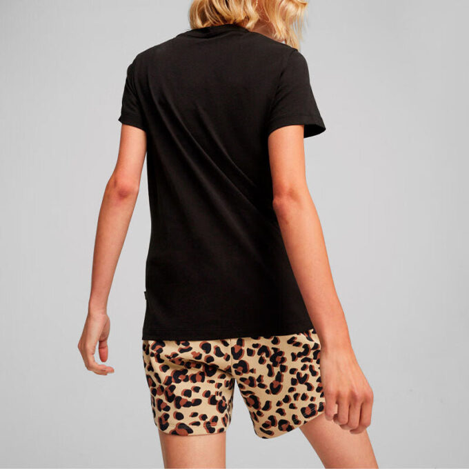 Camiseta con logo de camuflaje (mujeres) “Negra”