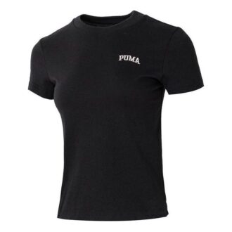 Camiseta con logo de Wordmark, talla pequeña, color negro