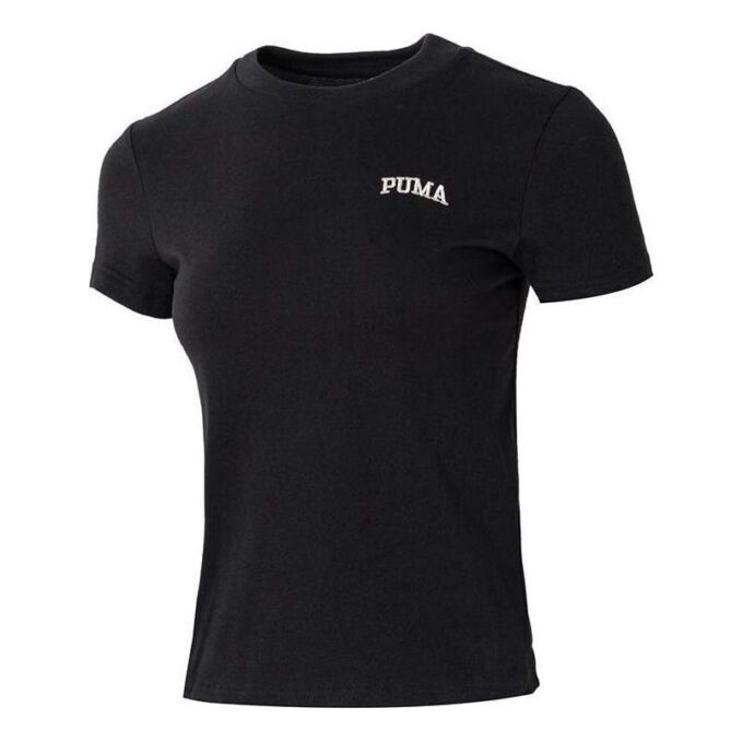 Camiseta con logo de Wordmark, talla pequeña, color negro