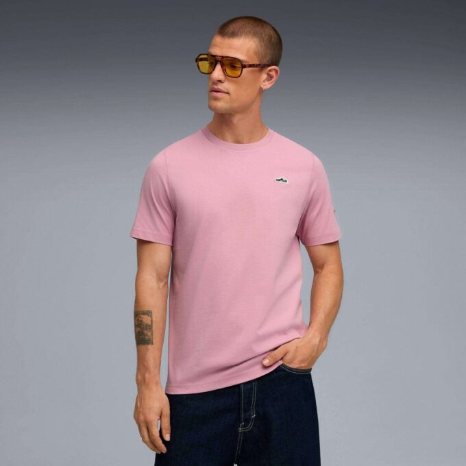 Camiseta de ante para hombre con elementos esenciales de armario Camiseta de ante para hombre con elementos esenciales de armario