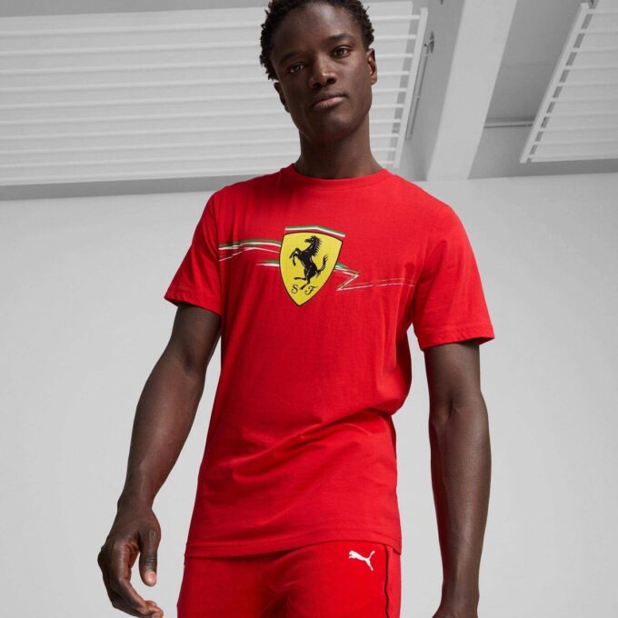 Camiseta de automovilismo para hombre de la Scuderia Ferrari Camiseta de automovilismo para hombre de la Scuderia Ferrari