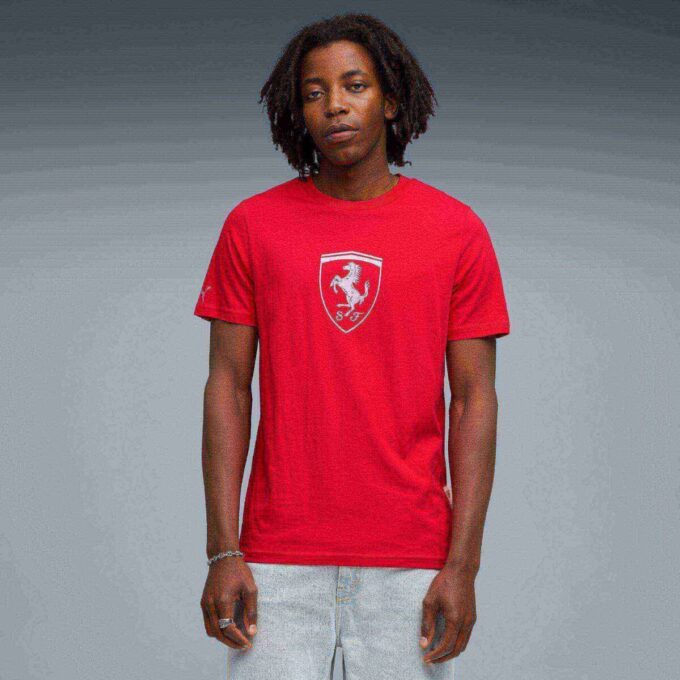 Camiseta de automovilismo para hombre de la Scuderia Ferrari Camiseta de automovilismo para hombre de la Scuderia Ferrari