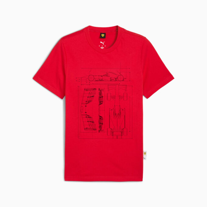 Camiseta de automovilismo para hombre de la Scuderia Ferrari Camiseta de automovilismo para hombre de la Scuderia Ferrari