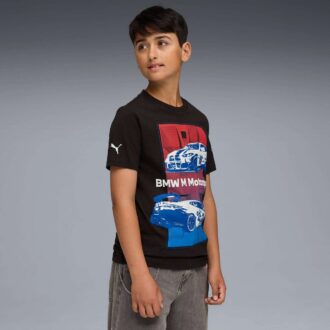 Camiseta de automovilismo para niños grandes de BMW M Motorsport