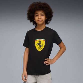 Camiseta de automovilismo para niños grandes de la Scuderia Ferrari