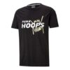 Camiseta de baloncesto de manga corta para hombre con espalda P, color negro y blanco