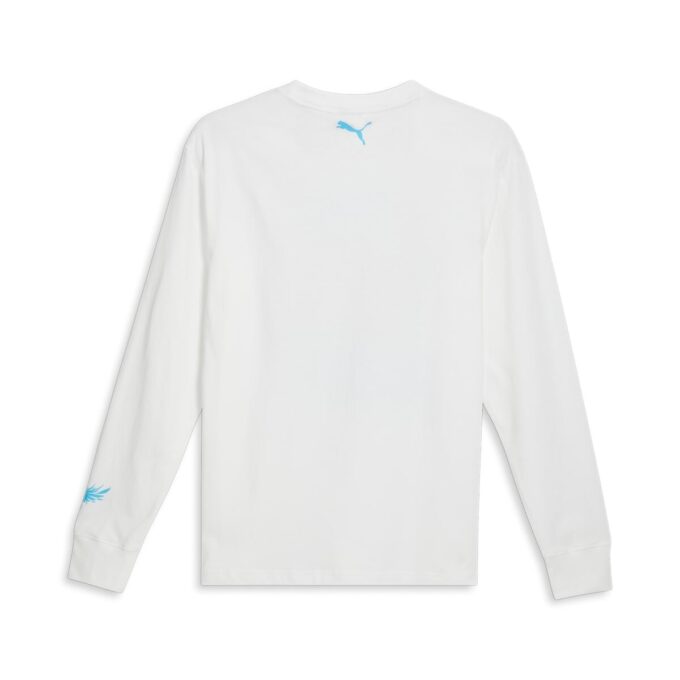 Camiseta de baloncesto de manga larga PUMA x MELO Blue Hive “Blanca”