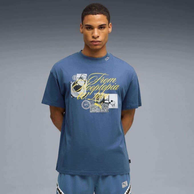 Camiseta de baloncesto extragrande Hooptopia para hombre Camiseta de baloncesto extragrande Hooptopia para hombre