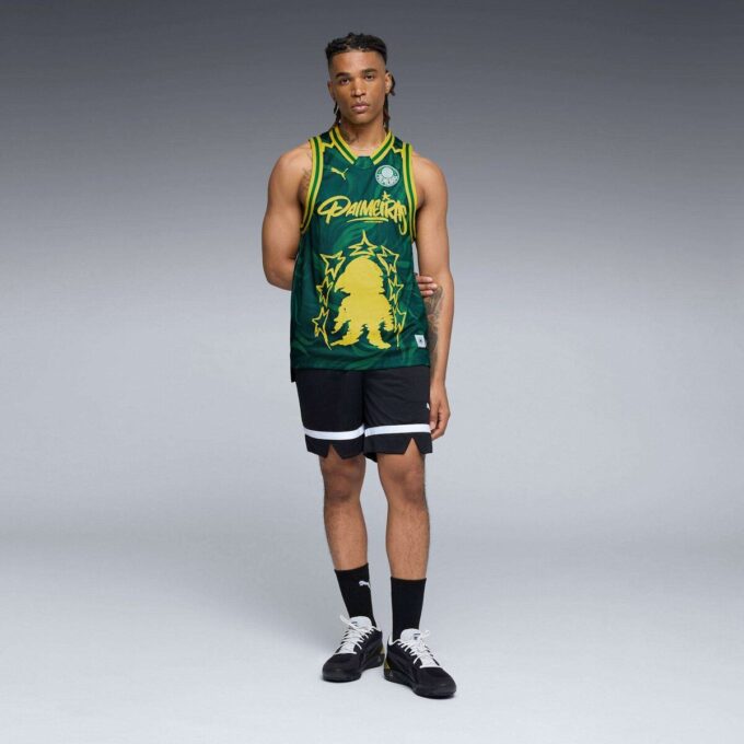 Camiseta de baloncesto HOOPS x SE Palmeiras para hombre Camiseta de baloncesto HOOPS x SE Palmeiras para hombre