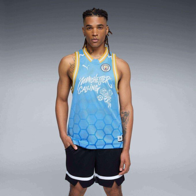 Camiseta de baloncesto para hombre HOOPS x Manchester City Camiseta de baloncesto para hombre HOOPS x Manchester City