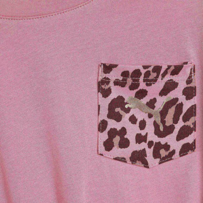 Camiseta de bolsillo para niños pequeños con estampado de animales
