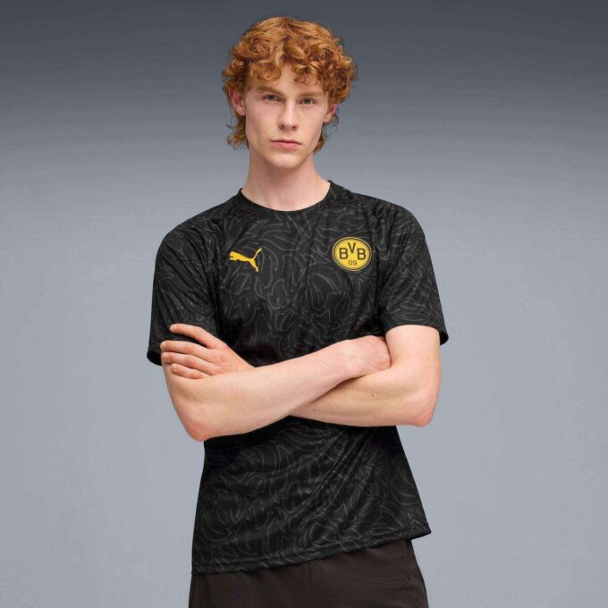 Camiseta de calentamiento de fútbol del BVB para hombre Camiseta de calentamiento de fútbol del BVB para hombre