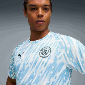 Camiseta de calentamiento de fútbol del Manchester City para hombre