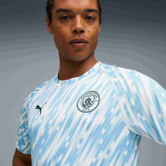 Camiseta de calentamiento de fútbol del Manchester City para hombre Camiseta de calentamiento de fútbol del Manchester City para hombre
