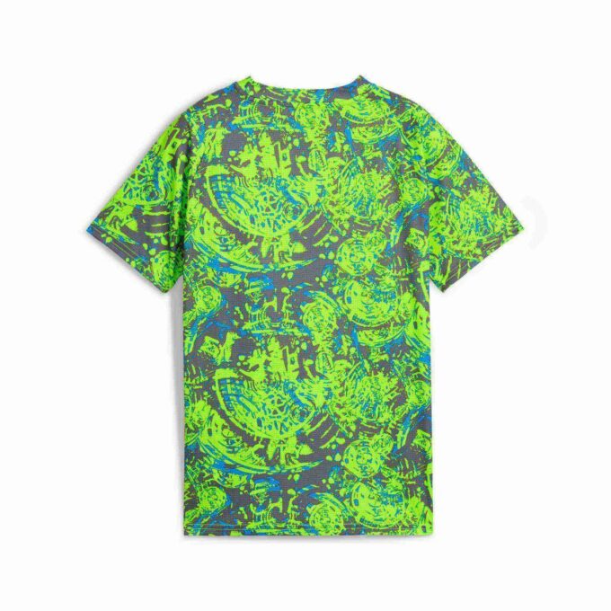 Camiseta de calentamiento de fútbol para niños grandes del Manchester City antes del partido Camiseta de calentamiento de fútbol para niños grandes del Manchester City antes del partido