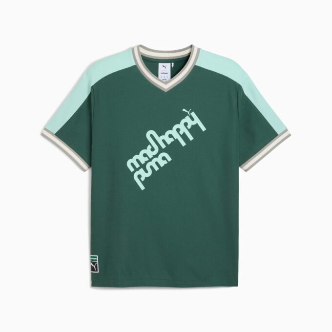 Camiseta de cuello en V PUMA x MADHAPPY