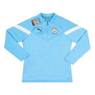 Camiseta de entrenamiento polar Puma con cremallera de 1/4 del Manchester City 2022-23 “Azul cielo”