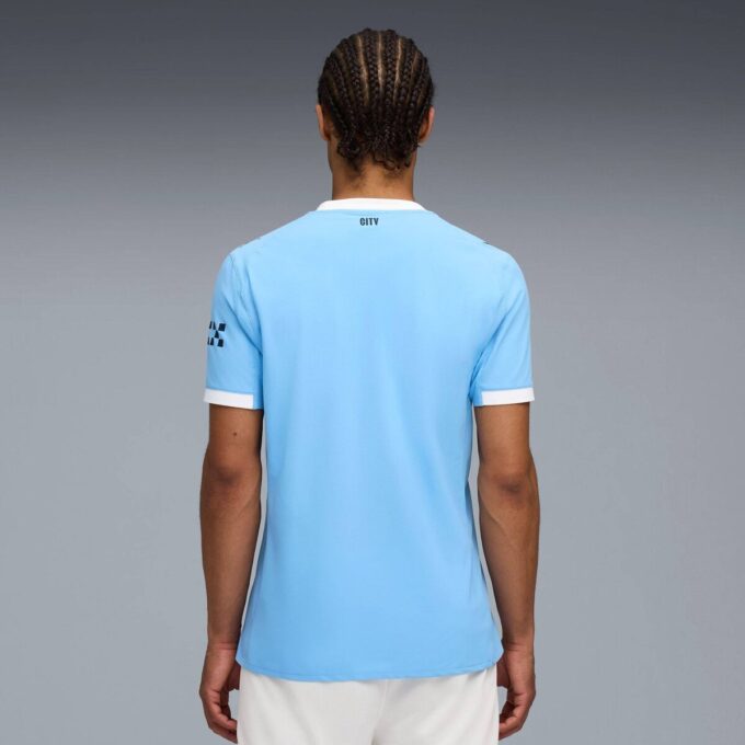 Camiseta de fútbol auténtica de local del Manchester City 25/26 para hombre Camiseta de fútbol auténtica de local del Manchester City 25/26 para hombre
