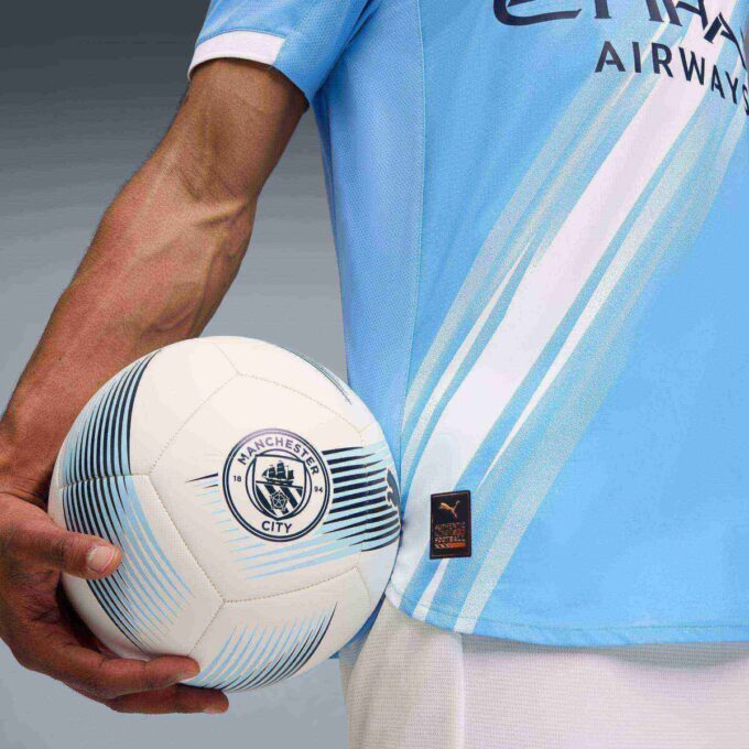 Camiseta de fútbol auténtica de local del Manchester City 25/26 para hombre Camiseta de fútbol auténtica de local del Manchester City 25/26 para hombre