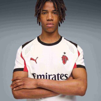 Camiseta de fútbol auténtica de visitante del AC Milan 25/26 para hombre