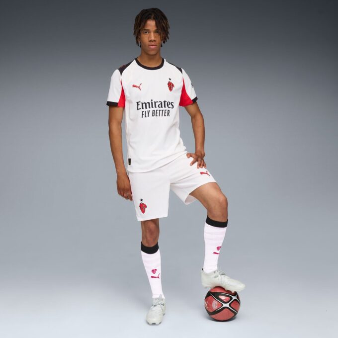 Camiseta de fútbol auténtica de visitante del AC Milan 25/26 para hombre Camiseta de fútbol auténtica de visitante del AC Milan 25/26 para hombre
