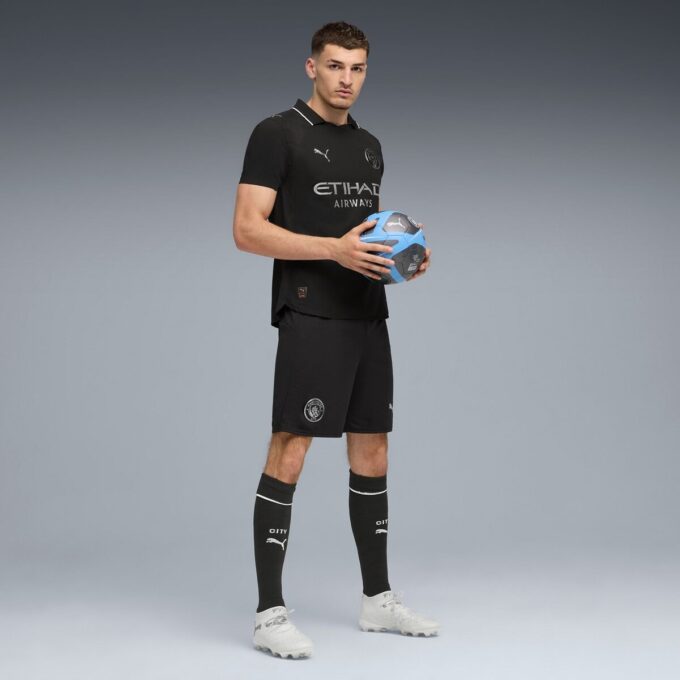 Camiseta de fútbol auténtica de visitante del Manchester City 25/26 para hombre Camiseta de fútbol auténtica de visitante del Manchester City 25/26 para hombre