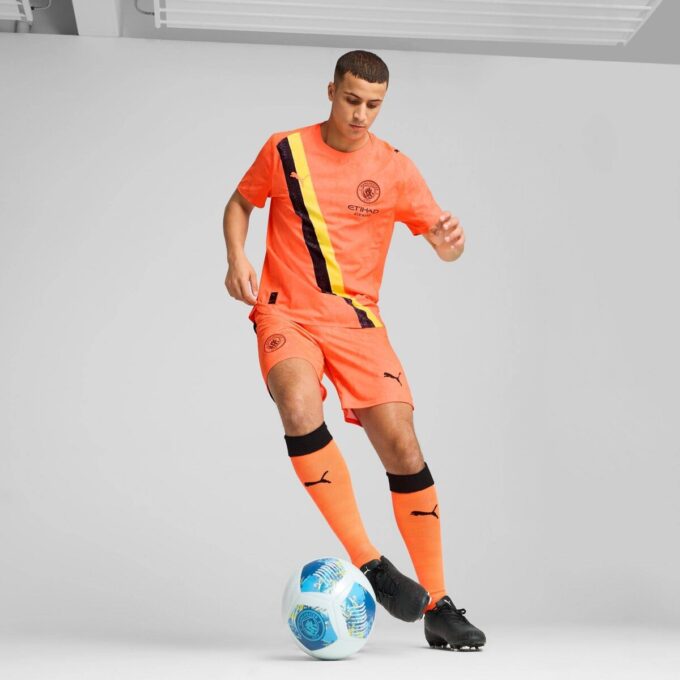 Camiseta de fútbol auténtica del Manchester City para hombre de PUMA x KIDSUPER Camiseta de fútbol auténtica del Manchester City para hombre de PUMA x KIDSUPER