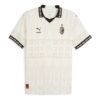 Camiseta de fútbol auténtica PUMA x PLEASURES del AC Milan en beige