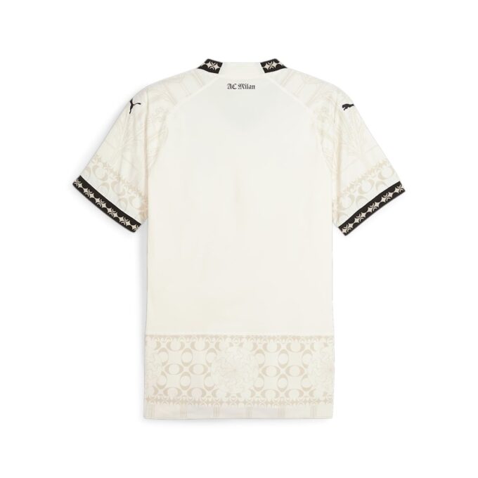 Camiseta de fútbol auténtica PUMA x PLEASURES del AC Milan en beige