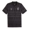 Camiseta de fútbol auténtica PUMA x PLEASURES del AC Milan “Negra”