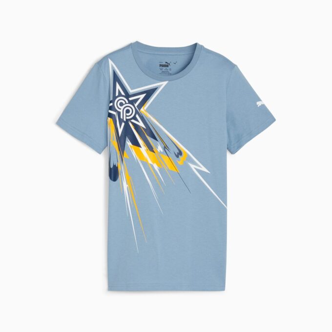 Camiseta de fútbol con el logotipo para niños grandes de PUMA x CHRISTIAN PULISIC Camiseta de fútbol con el logotipo para niños grandes de PUMA x CHRISTIAN PULISIC