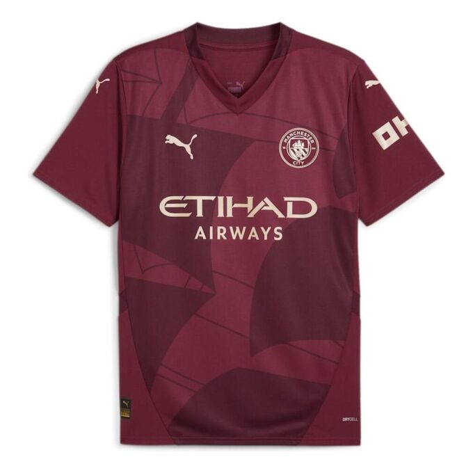 Camiseta de fútbol de la tercera equipación del Manchester City 24/25 “Jaspe oscuro”