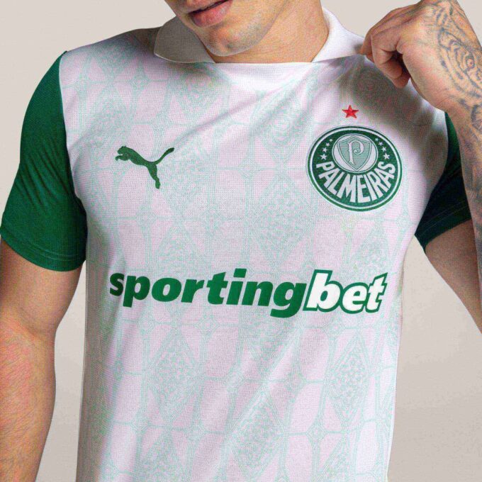 Camiseta de fútbol de visitante para hombre del SE Palmeiras Torcedor ’25 Camiseta de fútbol de visitante para hombre del SE Palmeiras Torcedor ’25