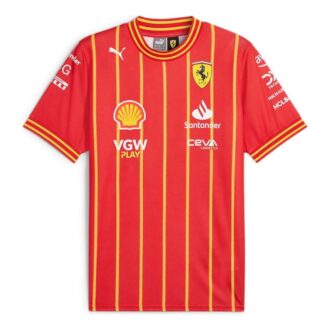 Camiseta de fútbol del equipo Scuderia Ferrari “Leclerc”