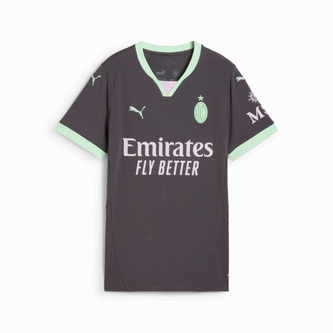 Camiseta de fútbol femenina de tercera equipación del AC Milan 24/25 Camiseta de fútbol femenina de tercera equipación del AC Milan 24/25