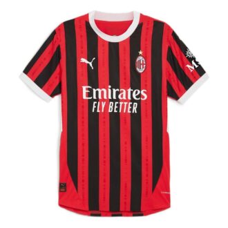 Camiseta de fútbol local auténtica del AC Milan 24/25 “Rojo y negro”