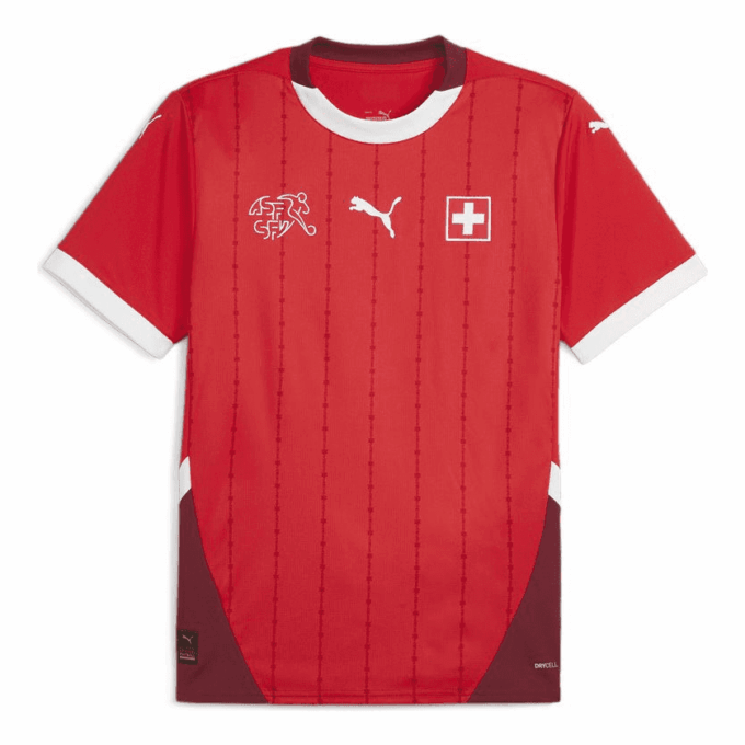Camiseta de fútbol local Suiza 24 “Roja”