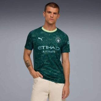 Camiseta de fútbol réplica de la cuarta equipación del Manchester City 25/26 para hombre
