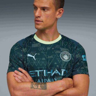 Camiseta de fútbol réplica de la cuarta equipación del Manchester City 25/26 para hombre