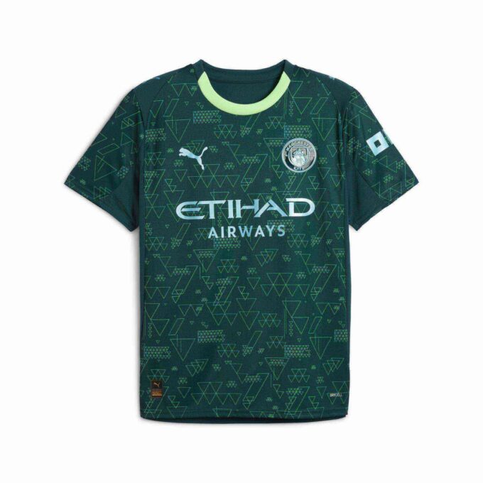Camiseta de fútbol réplica de la cuarta equipación del Manchester City 25/26 para hombre Camiseta de fútbol réplica de la cuarta equipación del Manchester City 25/26 para hombre