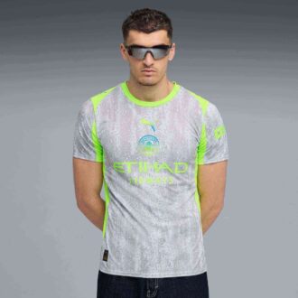 Camiseta de fútbol réplica de la tercera equipación del Manchester City 25/26 para hombre