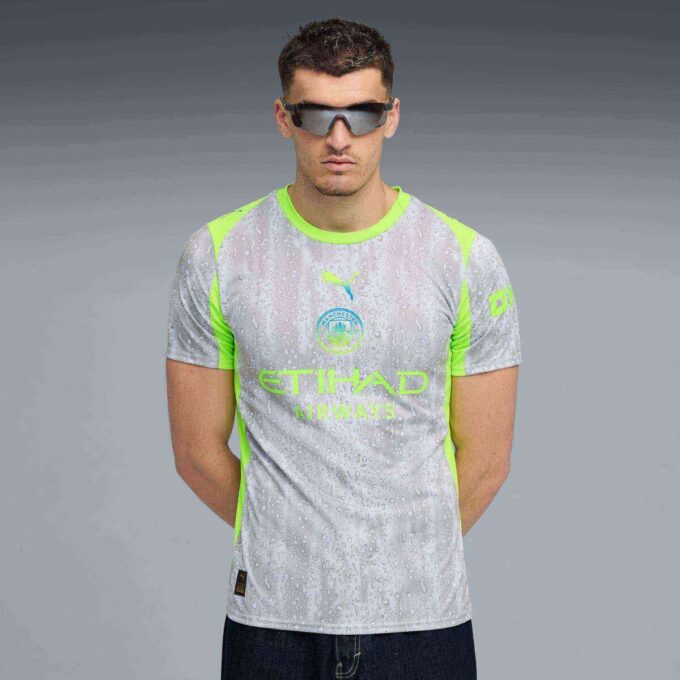 Camiseta de fútbol réplica de la tercera equipación del Manchester City 25/26 para hombre Camiseta de fútbol réplica de la tercera equipación del Manchester City 25/26 para hombre