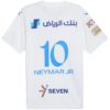 Camiseta de fútbol réplica de Neymar Jr. de visitante del Al Hilal SFC “Blanca”
