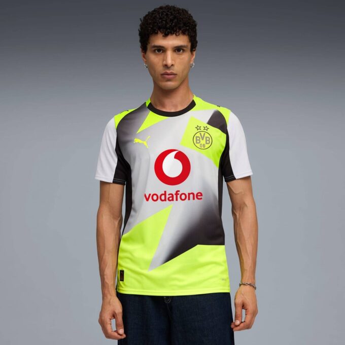 Camiseta de fútbol réplica del Borussia Dortmund de visitante 25/26 para hombre Camiseta de fútbol réplica del Borussia Dortmund de visitante 25/26 para hombre