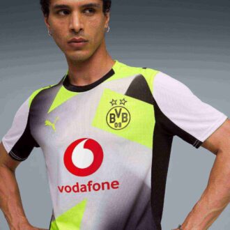 Camiseta de fútbol réplica del Borussia Dortmund de visitante 25/26 para hombre