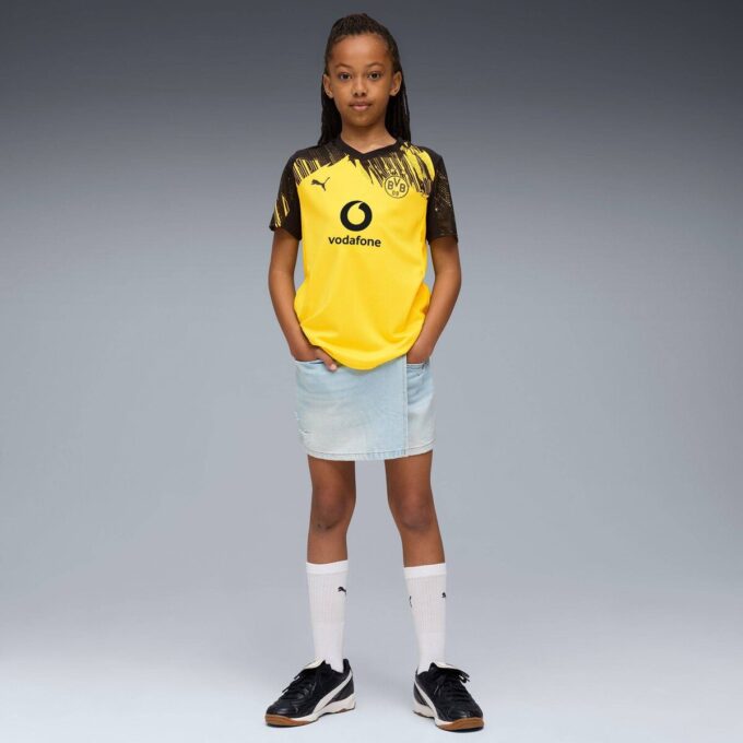 Camiseta de fútbol réplica del Borussia Dortmund para niños de la temporada 25/26 Camiseta de fútbol réplica del Borussia Dortmund para niños de la temporada 25/26