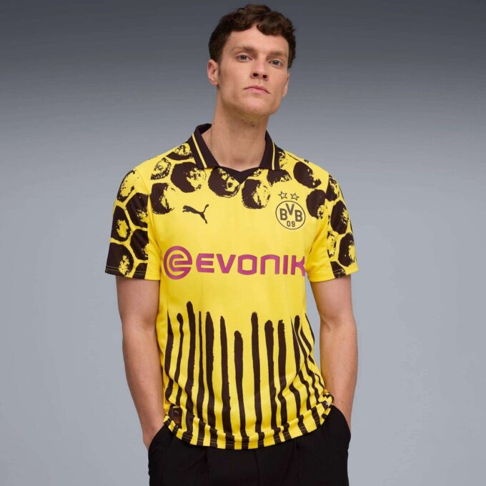 Camiseta de fútbol réplica del Borussia Dortmund PUMA x KIDSUPER para hombre Camiseta de fútbol réplica del Borussia Dortmund PUMA x KIDSUPER para hombre
